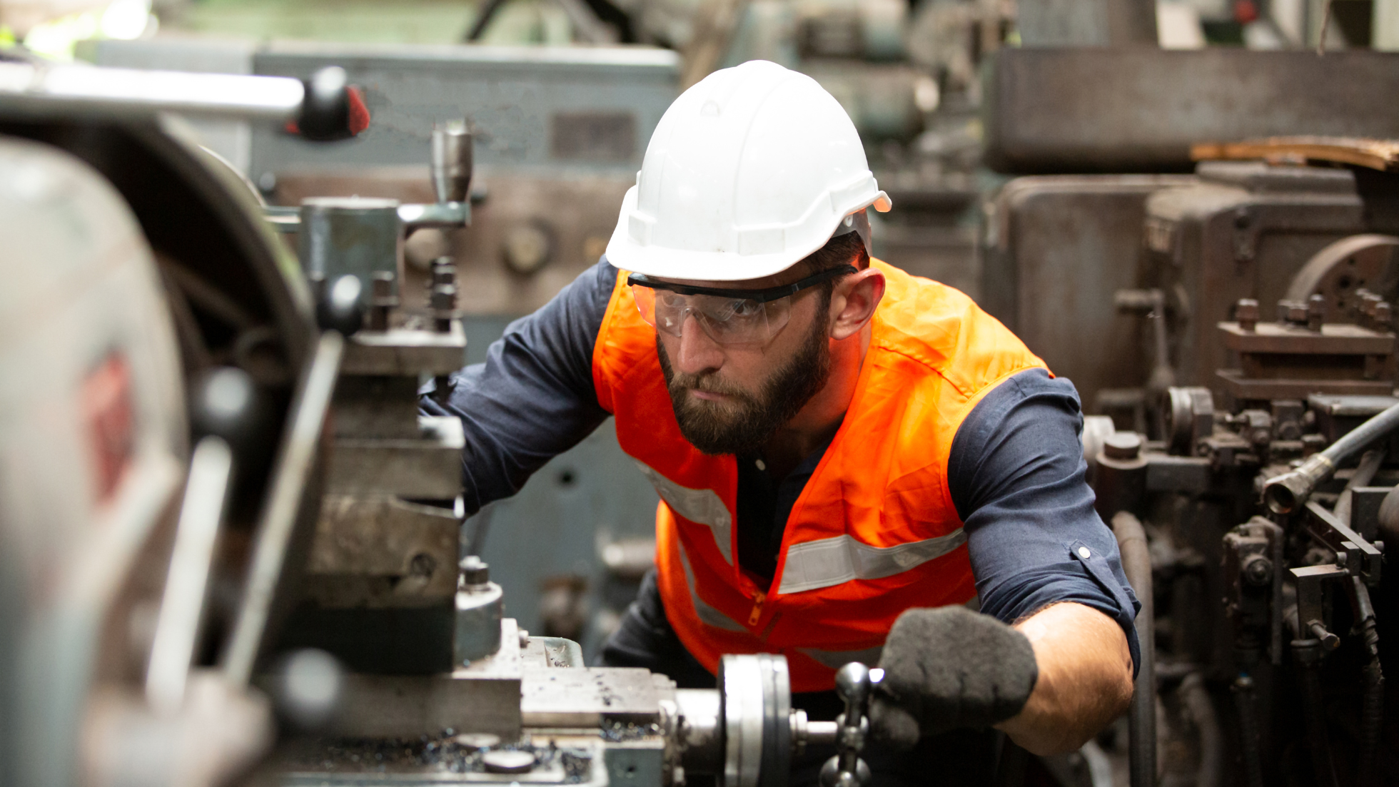 a man working in the manufacturing industry which could be boosted by tariffs