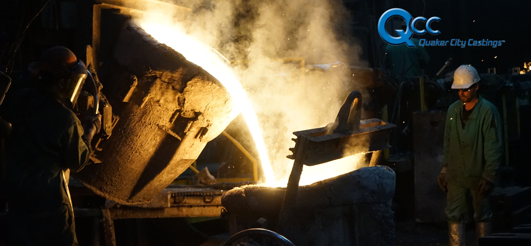 Iron Casting Molten Iron Molten Iron Being Poured For Iron Casting